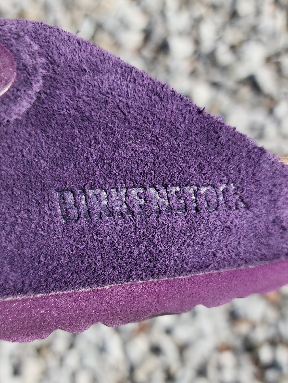 Birkenstock Boston Purple Suede Slip-On Clog with Adjustable Buckle Sz 7 Narrow - Picture 11 of 13